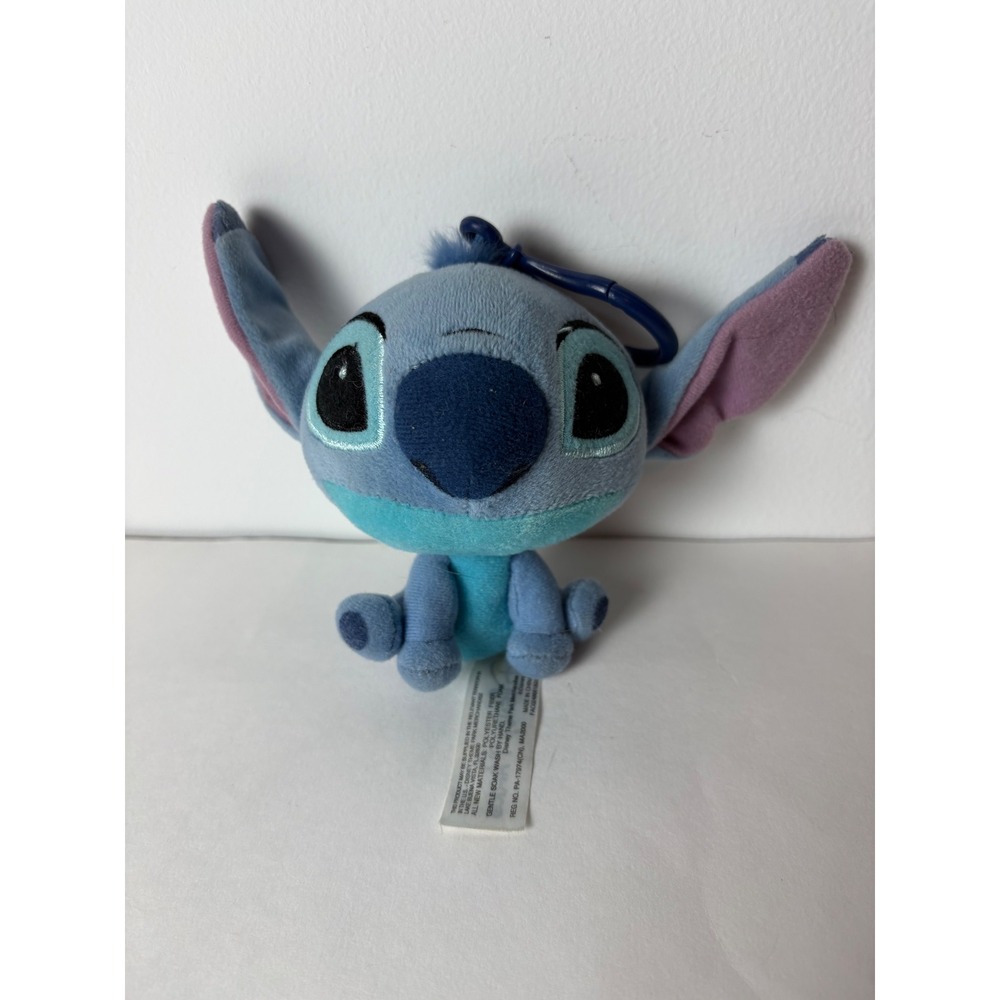 Disney Parks Stitch Plush Keychain 4"Backpack‎ Purse Clip On Toy
